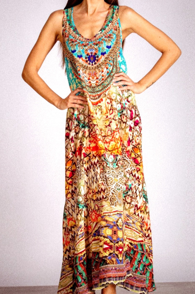 INÔA Arizona silk maxi dress