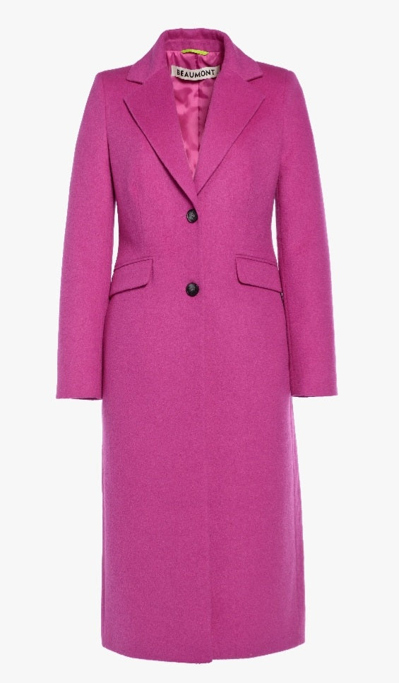 Beaumont Blazer Coat Fuchsia Rrp £250