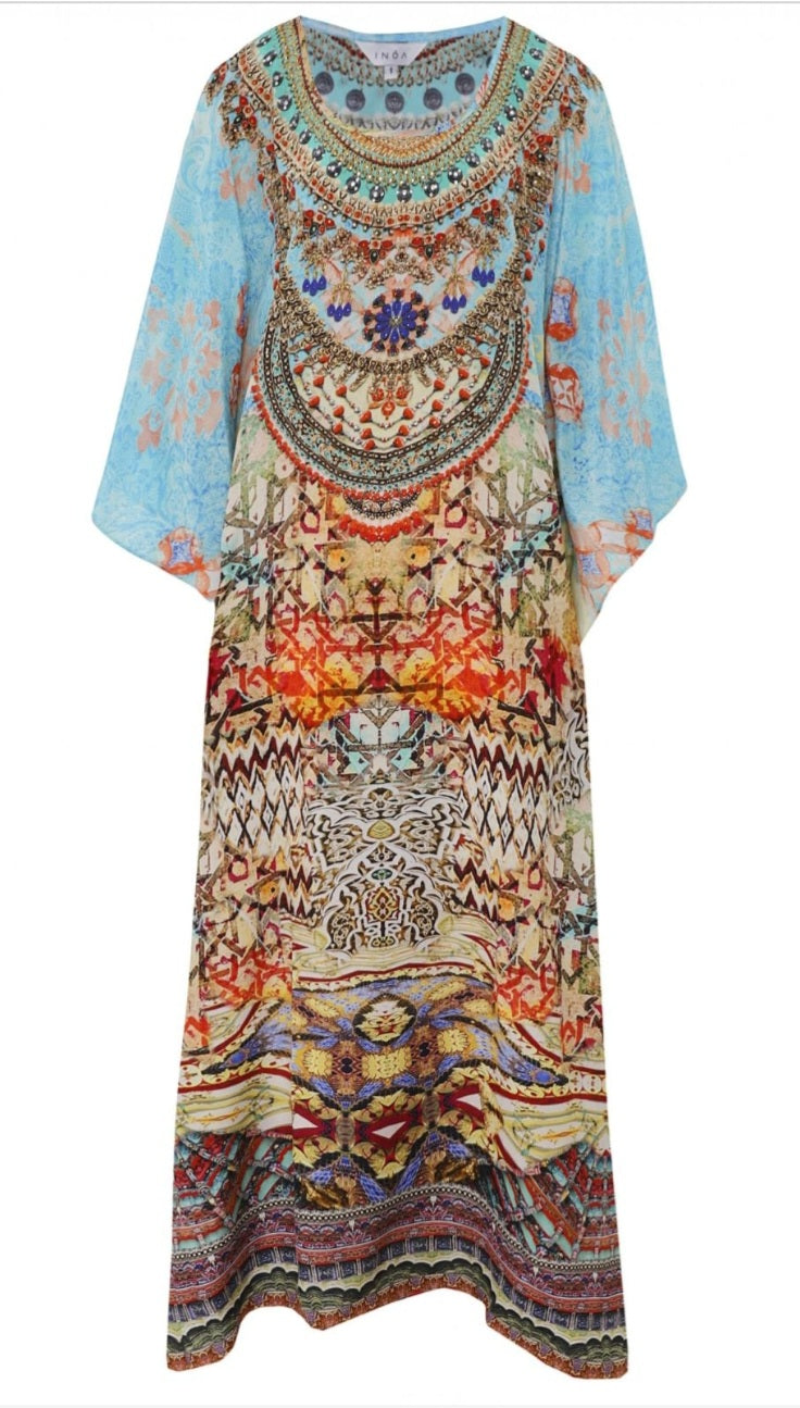 INÒA Arizon long silk Kaftan