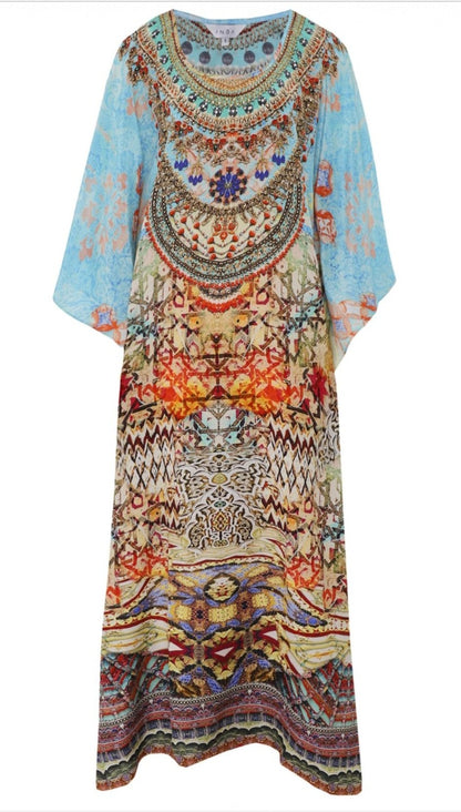 INÒA Arizon long silk Kaftan