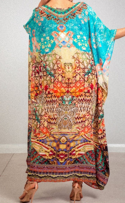 INÒA Arizon long silk Kaftan
