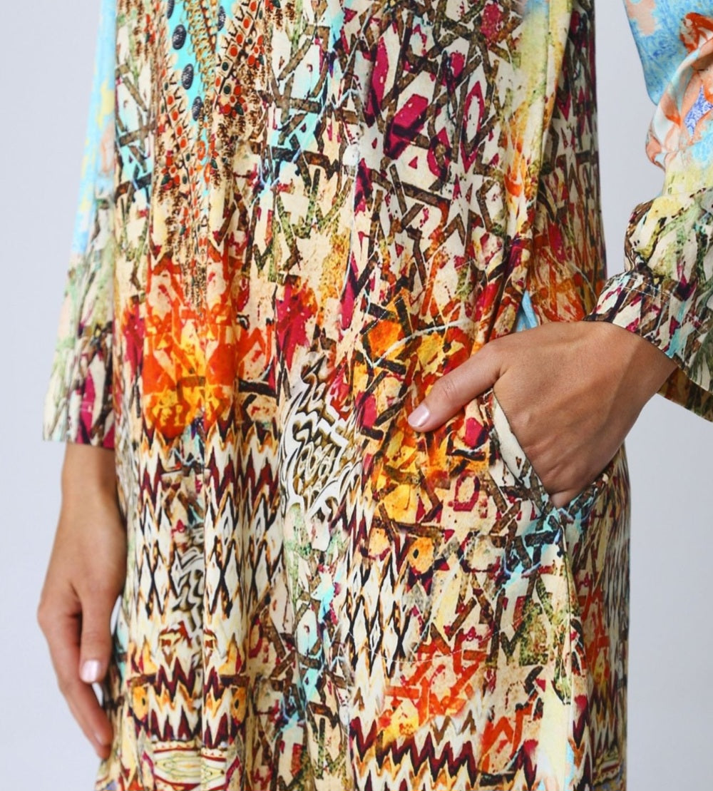 INÔA Arizona v neck dress
