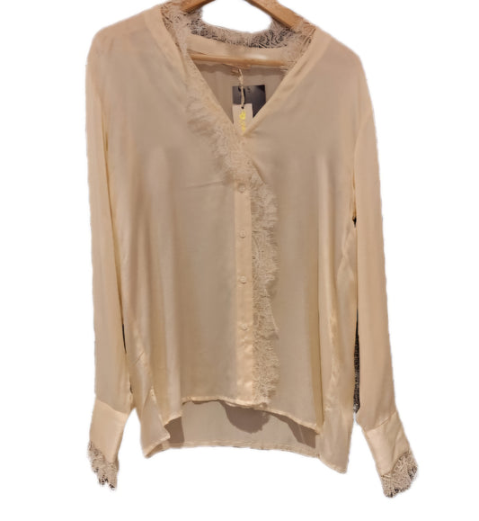 Charlotte silk shirt Gold Hawk