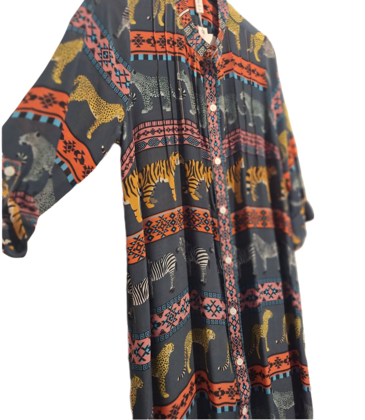 INÔA Masai Mara pintucks dress