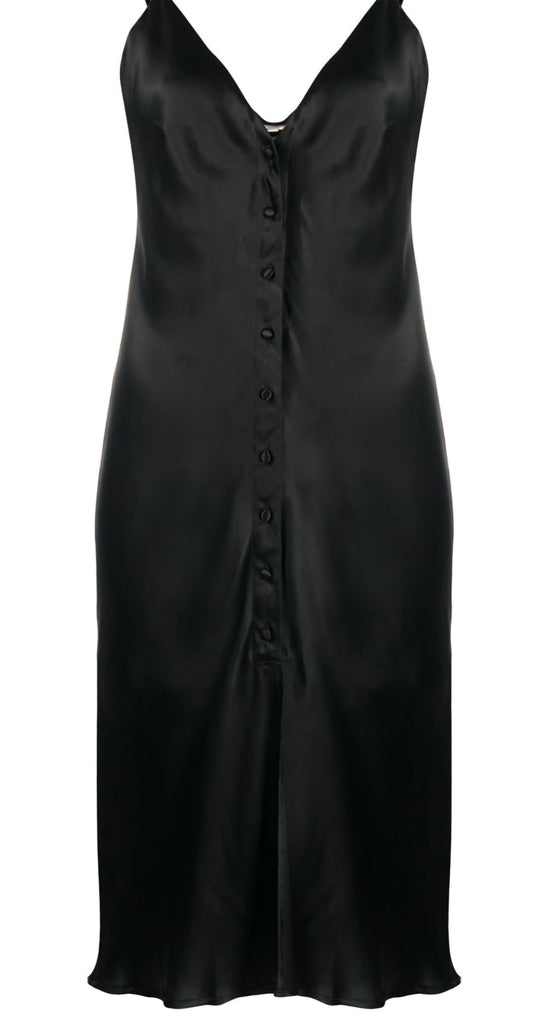 Gold Hawk silk shift dress