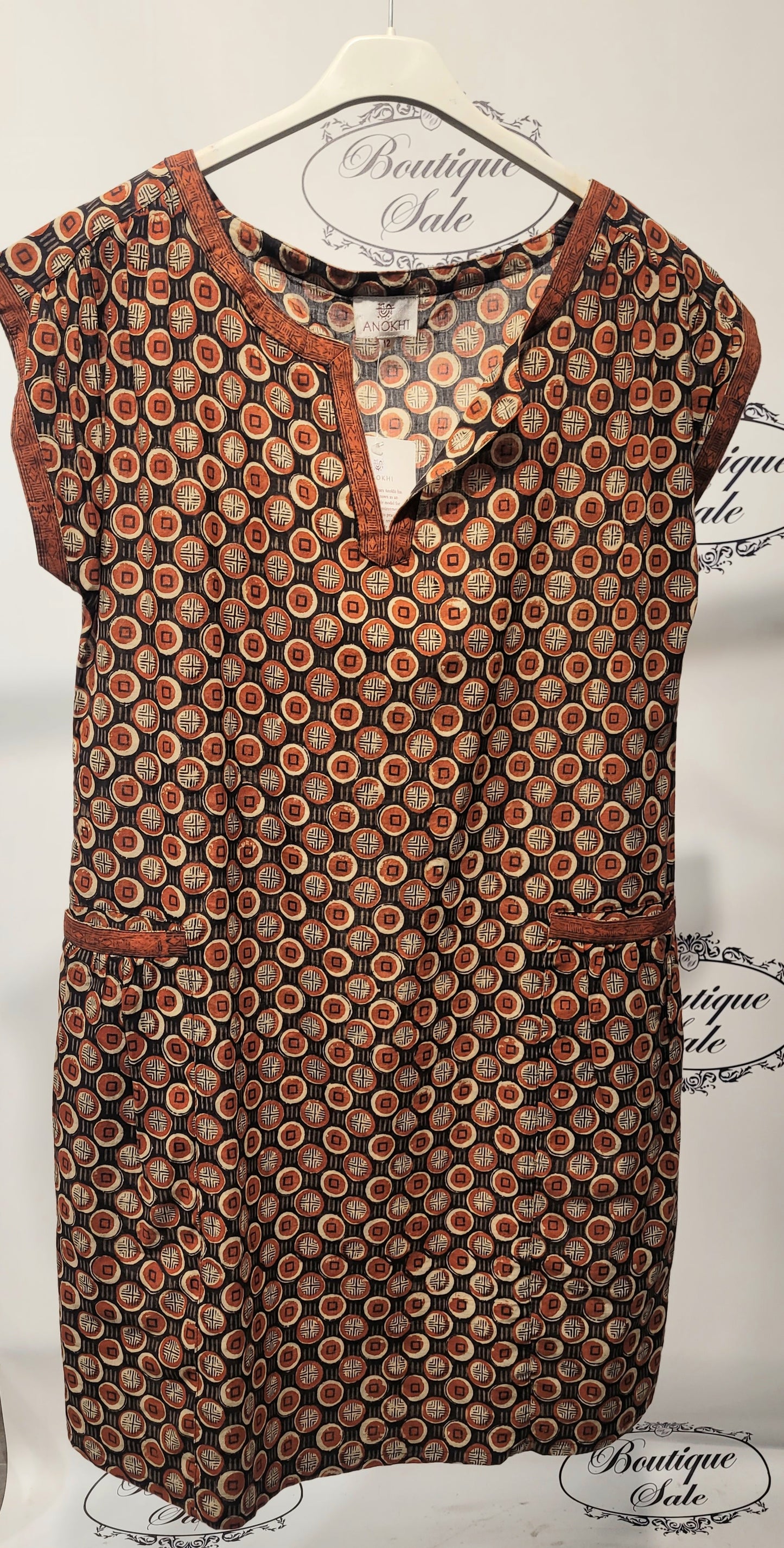 Anokhi cotton print dress