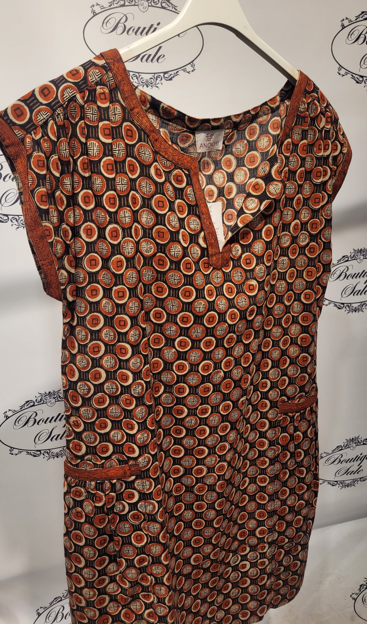 Anokhi cotton print dress