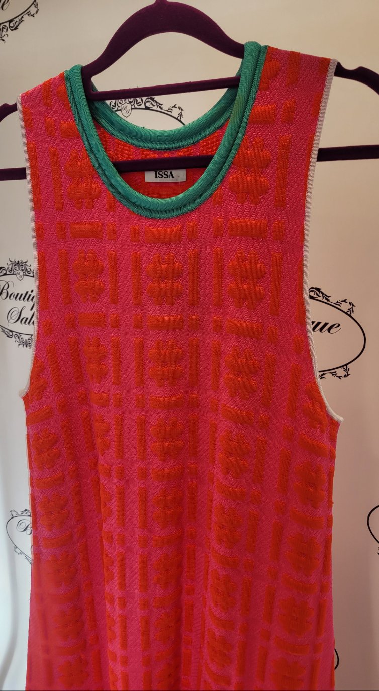 Issa Silvia Hashtag Jacquard dress