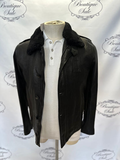 Noi Collection Leather shearling jacket